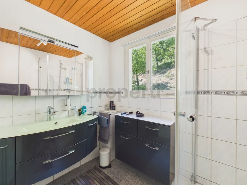 Maison charmante de style chalet, entourée de nature et avec une belle vue