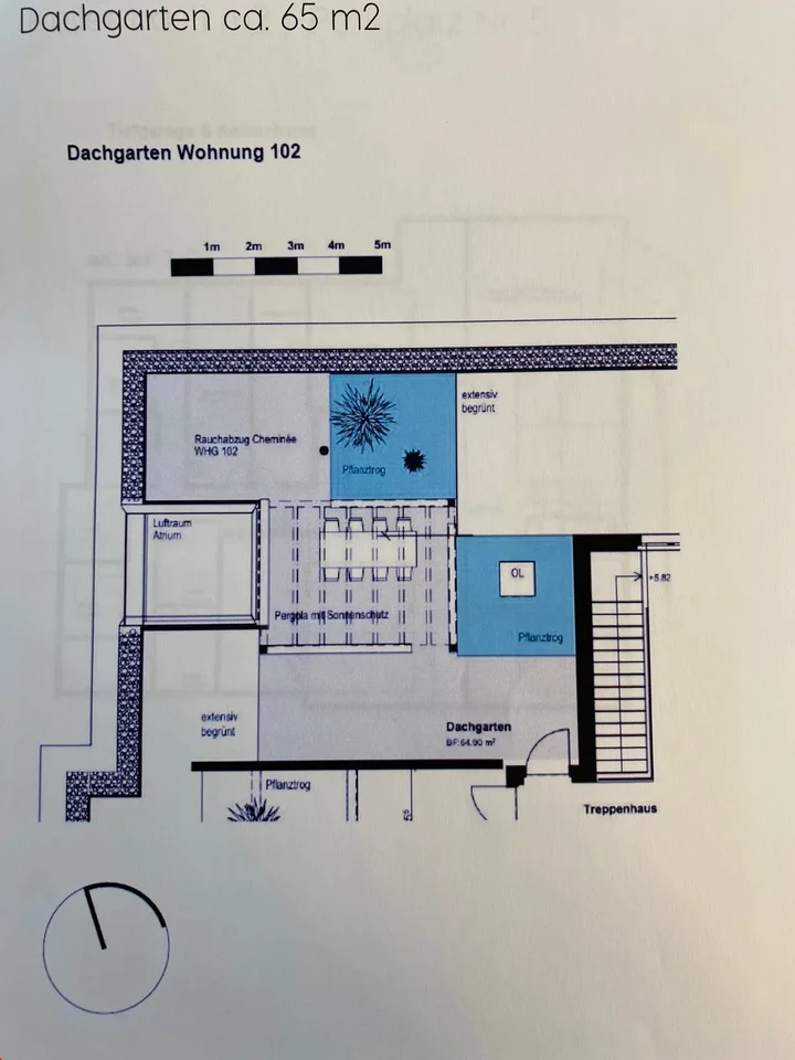 From 20.9./1.10./15.10. - Top 95m2 attic apartment with 65m2 roof garden