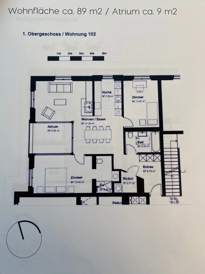 From 20.9./1.10./15.10. - Top 95m2 attic apartment with 65m2 roof garden