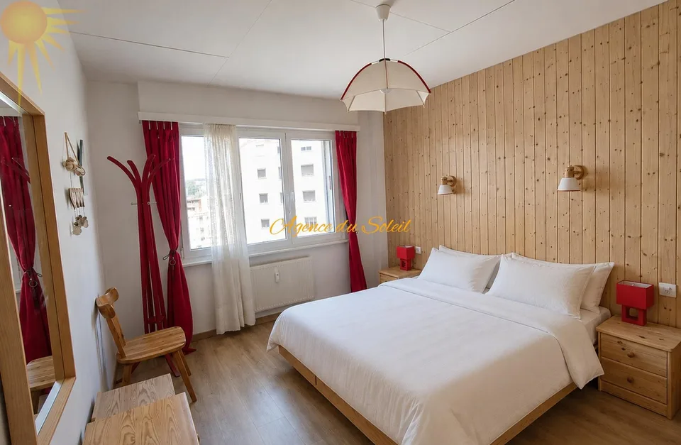 À louer à la saison : Agréable appartement 2.5 pièces en plein coeur de Crans !