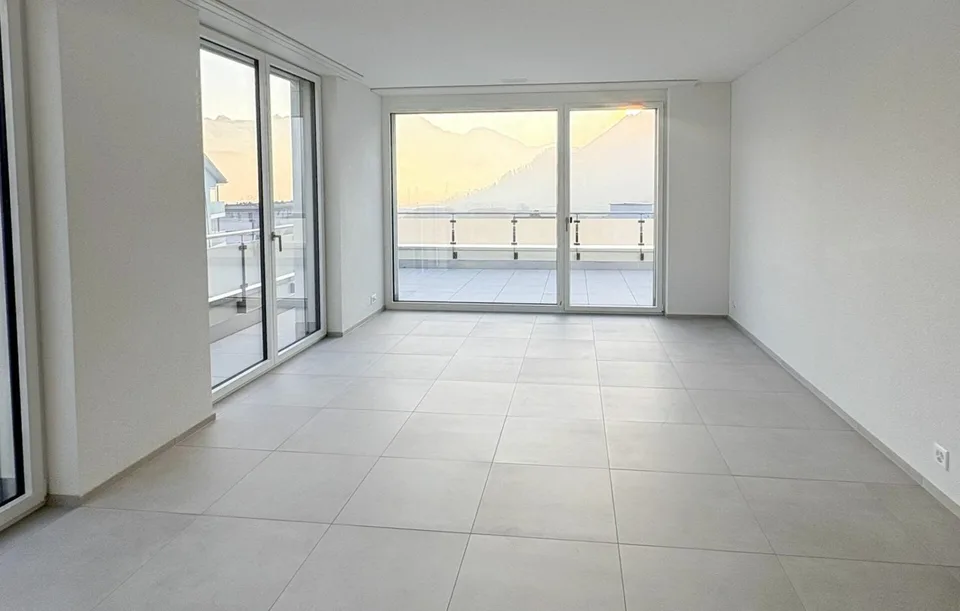 Primo affitto: appartamento mansardato di 2,5 locali con vista sulla montagna