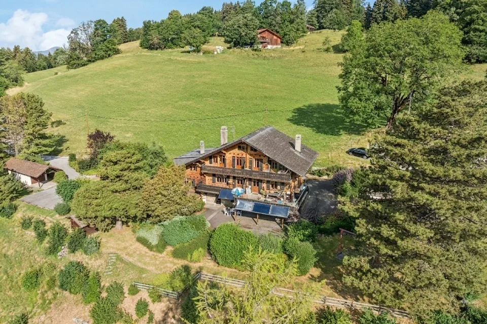 Spacieux chalet de 4 appartements avec vue spectaculaire et grand jard