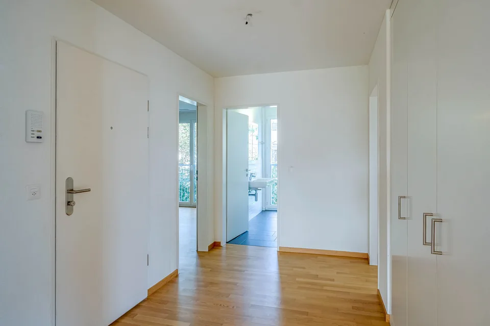 Bright apartment with private seating area