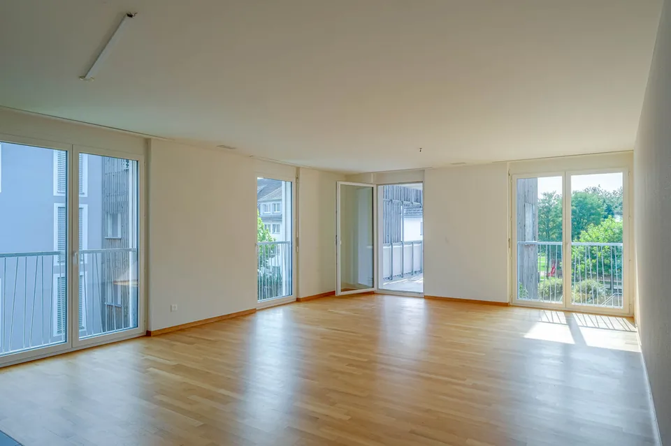 Bright apartment with private seating area
