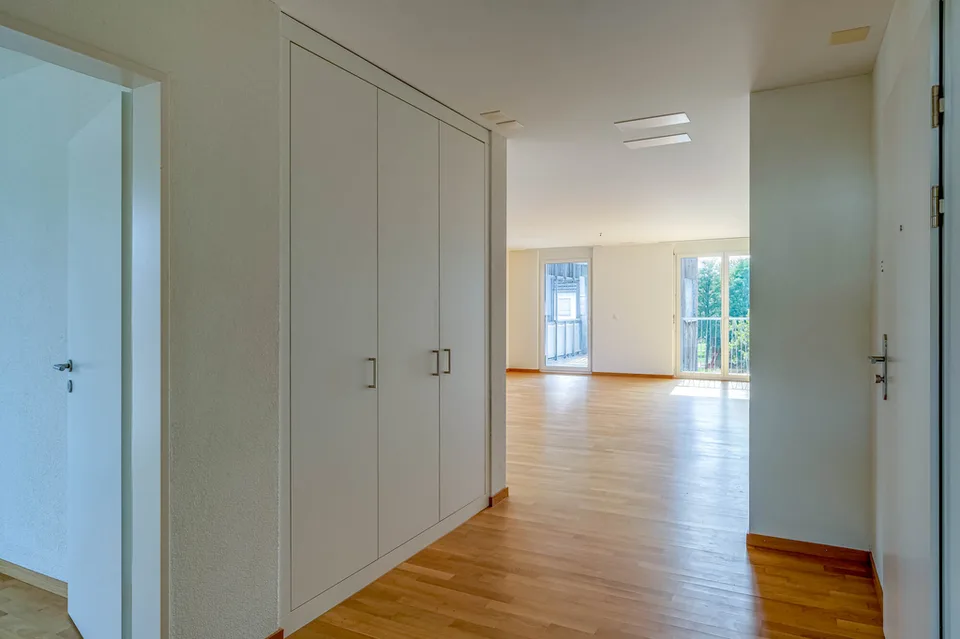 Bright apartment with private seating area