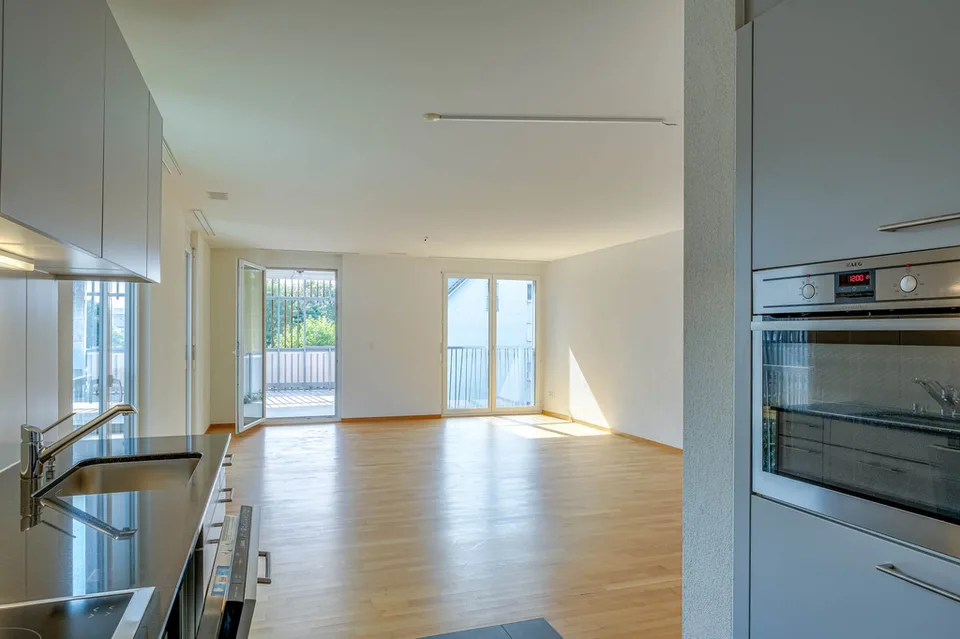 Bright apartment with private seating area