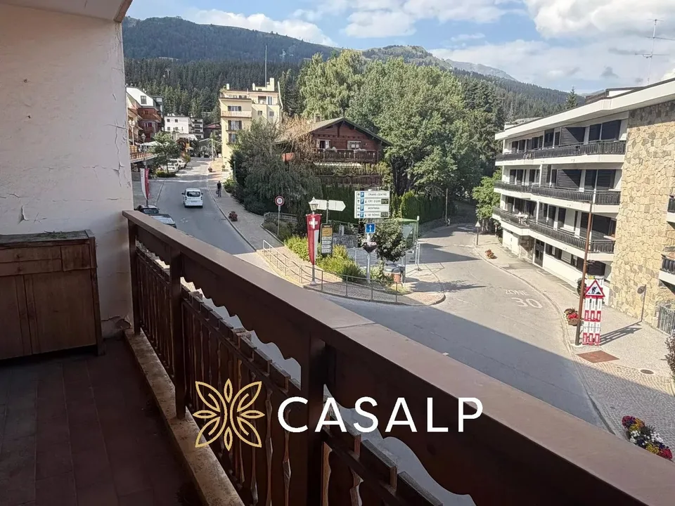 Charming 2.5 rooms - Central Street Crans