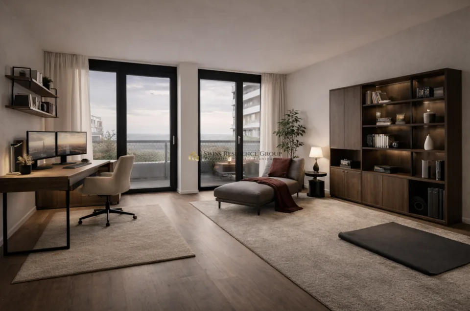 Appartement exclusif de 5,5 pièces au 33ème étage des Tours Three Point