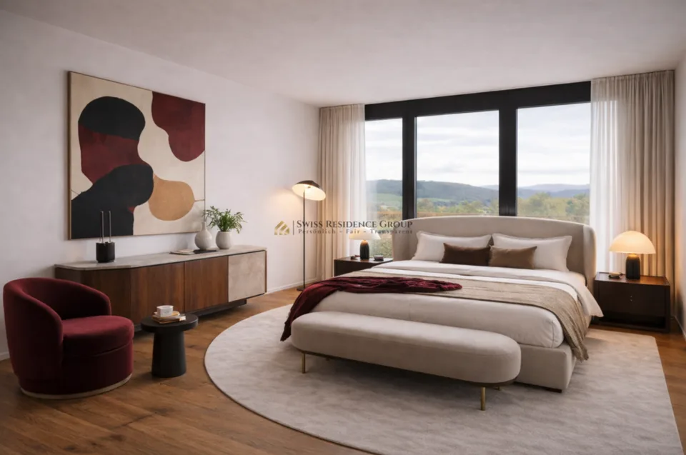 Appartement exclusif de 5,5 pièces au 33ème étage des Tours Three Point