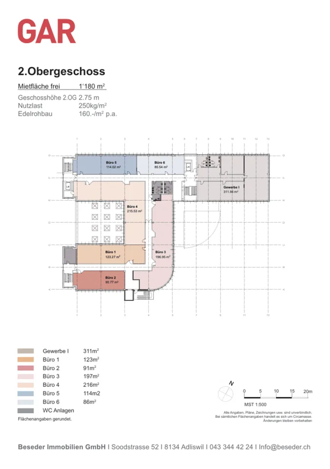 Espaces de bureaux rénovés et prêts à être occupés "GAR"