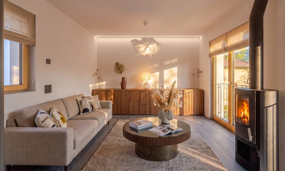 New 3.5-room house with garden and outbuilding in Breno