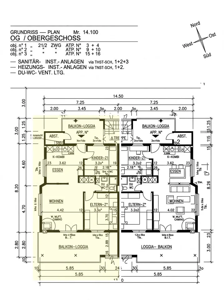 HELLES MODERNES 3.5 ZIMMER WOHNUNG MIT MOBILIERUNG UND TERRASSE IN ASTANO