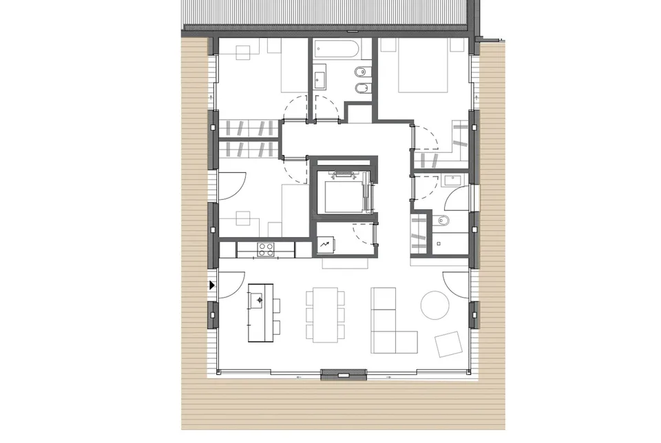Magnifique appartement 4.5 pièces avec vue sur le lac et jardin à Rovio