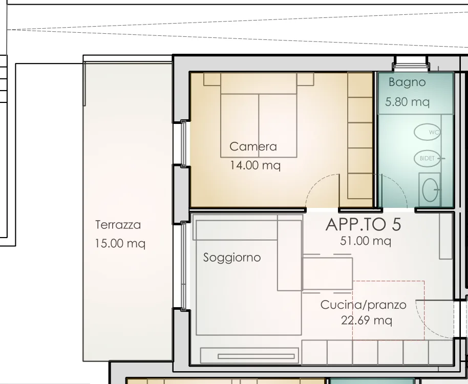 OCCASION - MODERNE 2.5 PIÈCES AVEC TERRASSE À VACALLO
