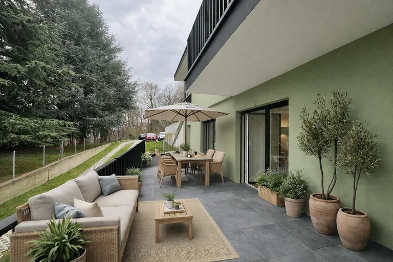 NOVAZZANO - NOUVEAU 3.5 PIÈCES AVEC GRANDE TERRASSE