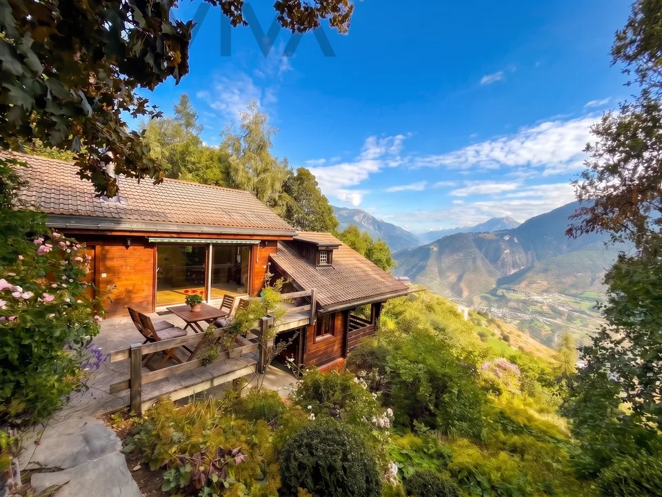 Un foyer avec âme - paradis naturel au-dessus de la vallée du Rhône