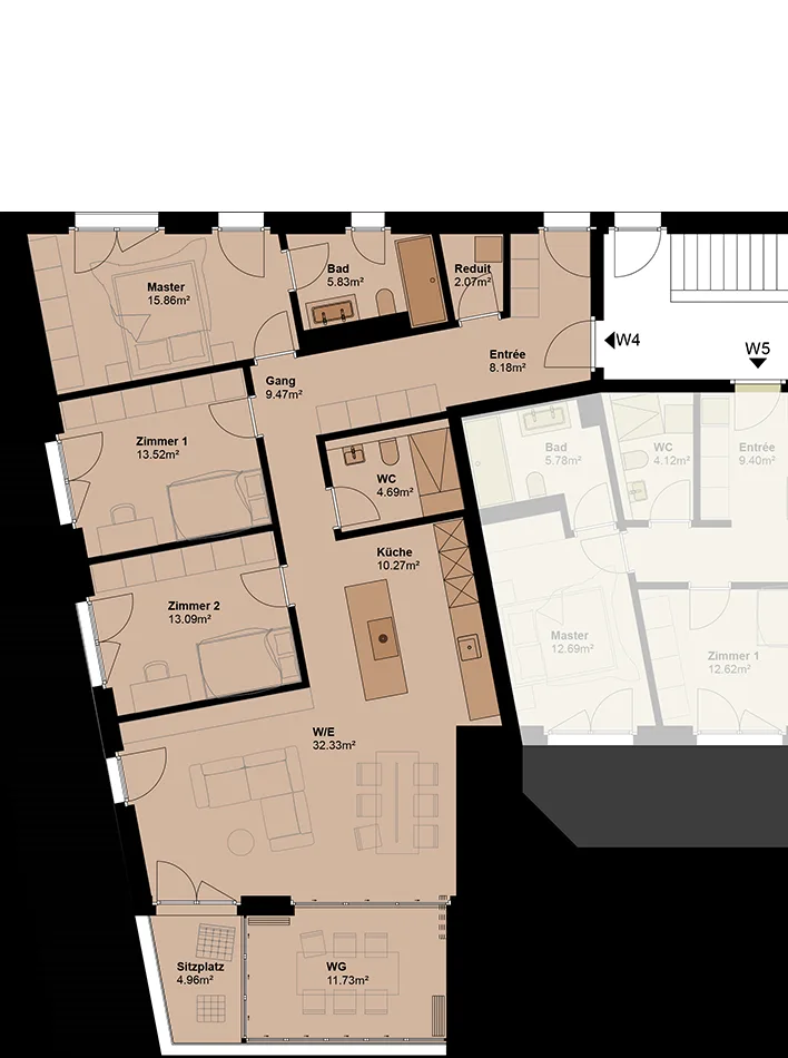 Exklusive Gartenwohnung mit hoher Energieeffizienz und unverbaubarer Aussicht.Neue Preise! - W4