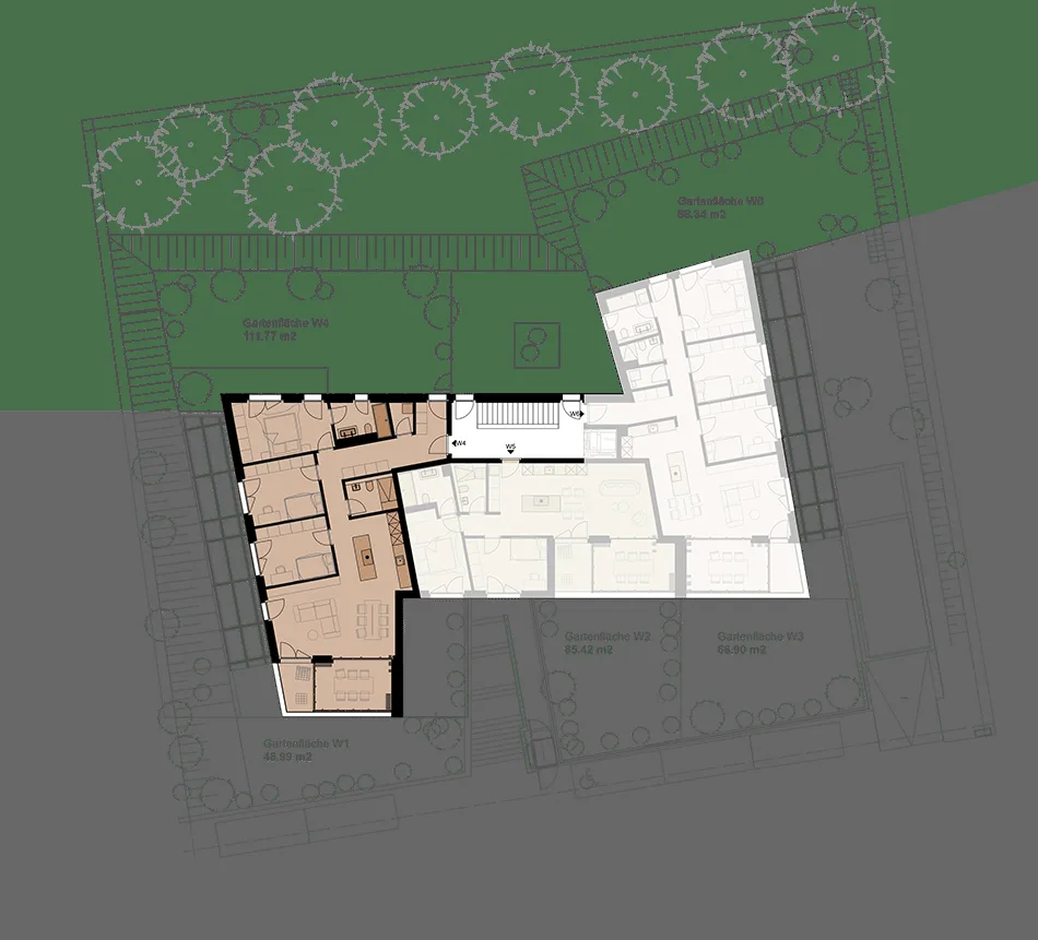 Exklusive Gartenwohnung mit hoher Energieeffizienz und unverbaubarer Aussicht.Neue Preise! - W4