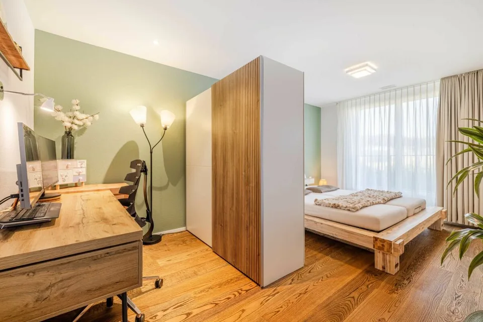 Newly built comfort with garden idyll - high-quality 3.5-room garden apartment directly adjacent to the agricultural zone
