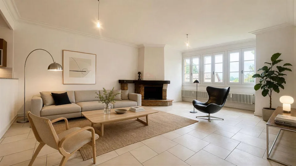 Duplex de 7,5 pièces d'exception au sein du Château Barillet, Art de vivre entre vignes et Genève