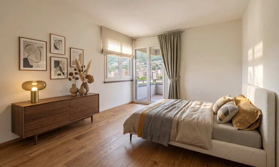 GERÄUMIGES 5.5 ZIMMER WOHNUNG MIT FREIER SICHT IN LAUFWEITE VON LUGANO