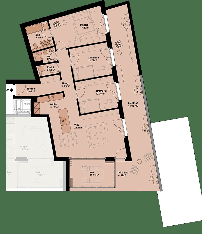 Appartamento giardino esclusivo con alta efficienza energetica e vista imprenabile. Nuovi prezzi! - W3