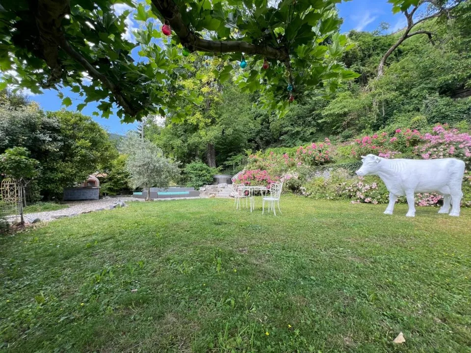 Gemütliche Villa im Erdgeschoss mit herrlichem Blick auf die Berge und die Dents-du-Midi