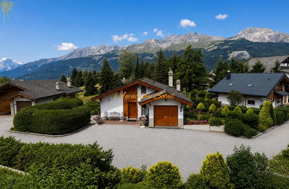 Superbe chalet familiale dans un emplacement privilégié verdoyant et calme à Crans !