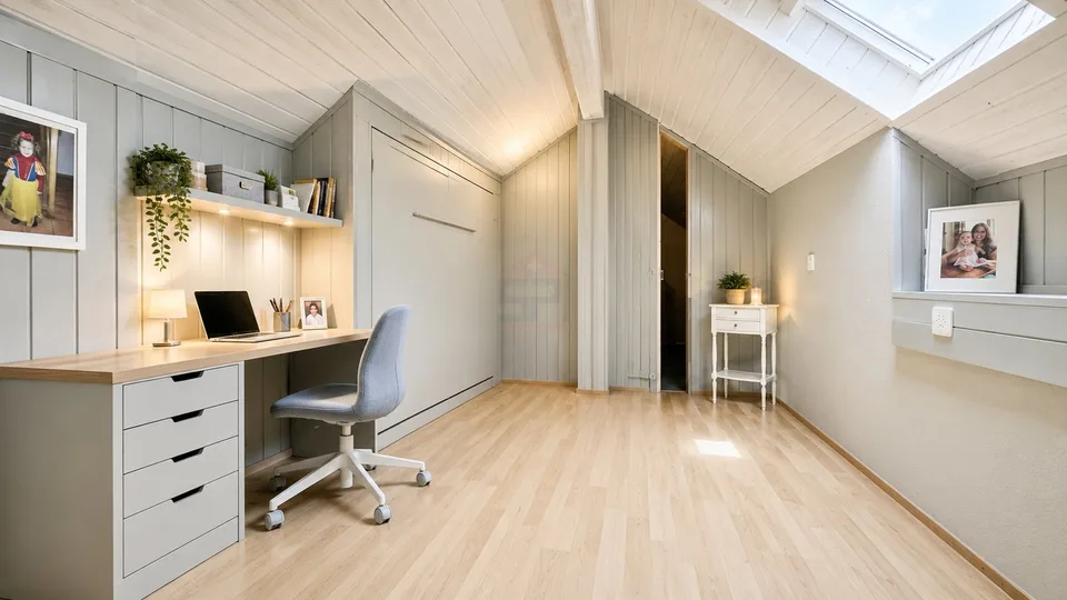 Dachgeschoss mit 4 Zimmern und 113 m² im Zentrum von Bernex
