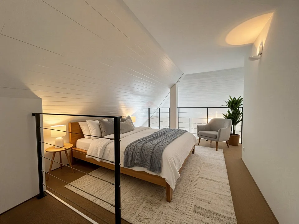 Dachgeschoss mit 3 Zimmern, 91m2 Wfl, ruhig und mit freier Sicht