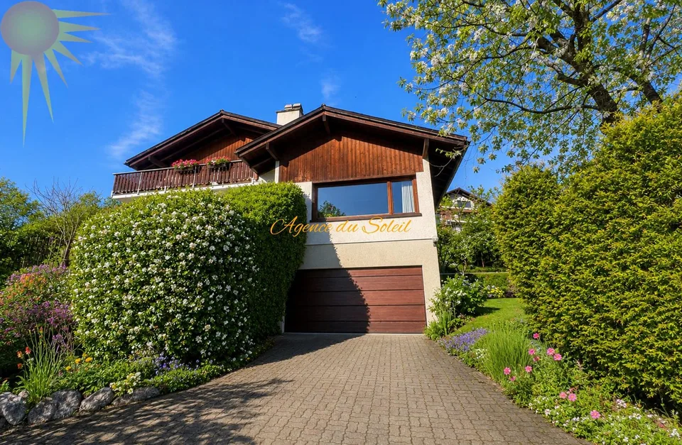 Fort potentiel pour cette maison comprenant 2 appartements séparés, située à 5 minutes en voiture de Crans-Montana !