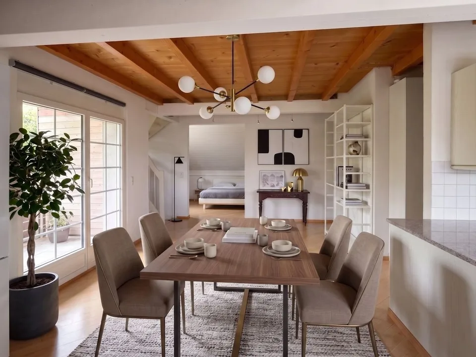 A bright duplex with surprising volumes, in La Rippe.