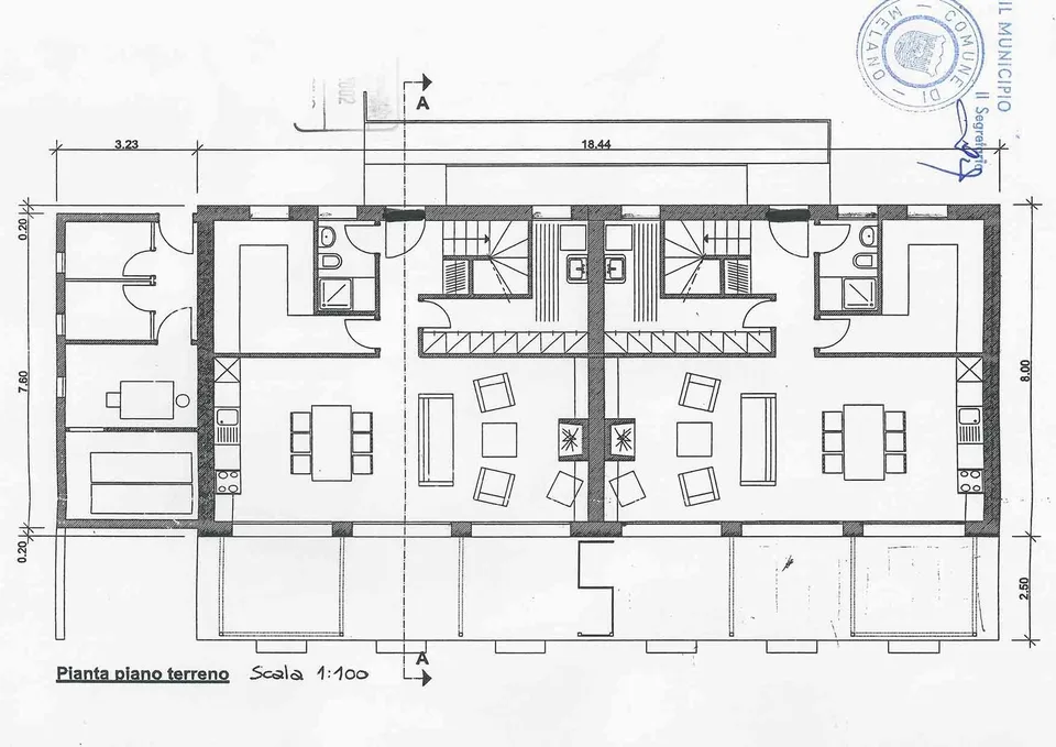 Zweifamilienhaus mit 8,5 Zimmern, Swimmingpool und Grundstück in Melano