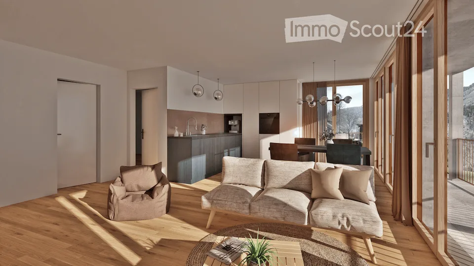Newly built apartments (2.5 rooms, 3.5 rooms, and single-family homes) with mountain views in Grengiols from CHF 390,000 - 30 minutes from Visp