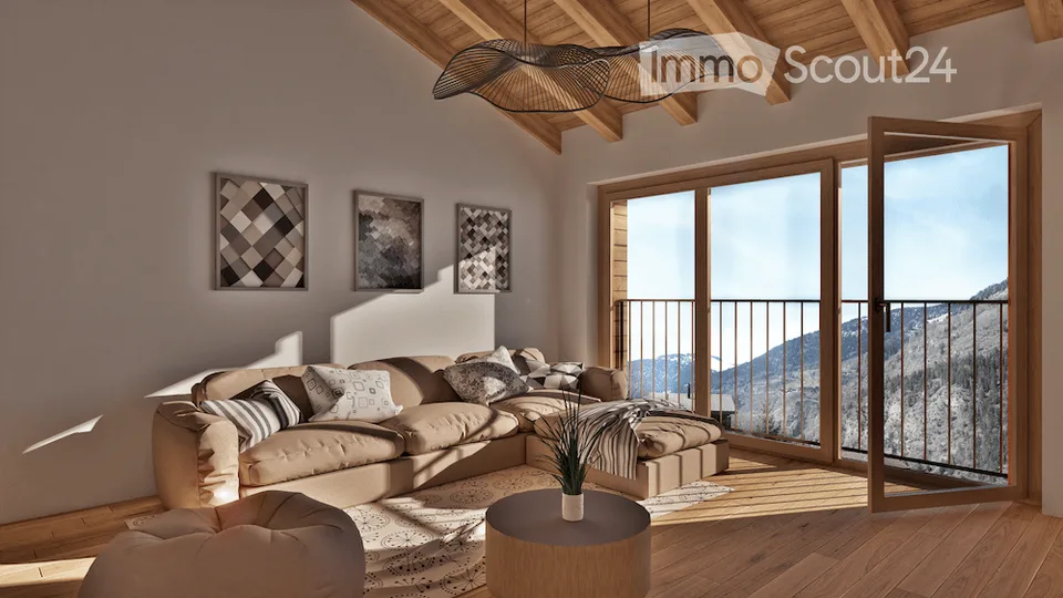 Newly built apartments (2.5 rooms, 3.5 rooms, and single-family homes) with mountain views in Grengiols from CHF 390,000 - 30 minutes from Visp