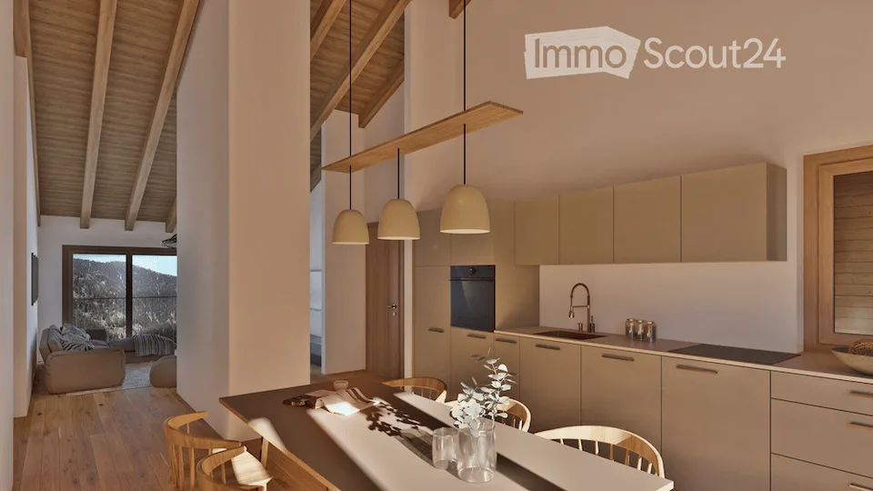 Newly built apartments (2.5 rooms, 3.5 rooms, and single-family homes) with mountain views in Grengiols from CHF 390,000 - 30 minutes from Visp