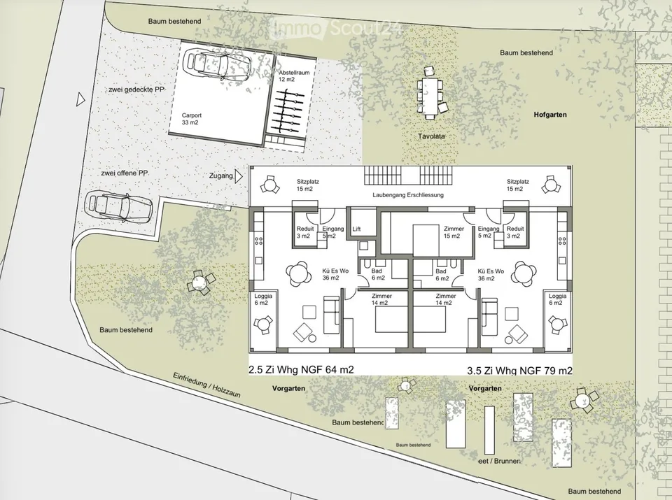 Altersgerechtes Wohnen in Innertkirchen: 2.5-Zimmer-Neubauwohnung im Erdgeschoss mit Gartensitzplatz