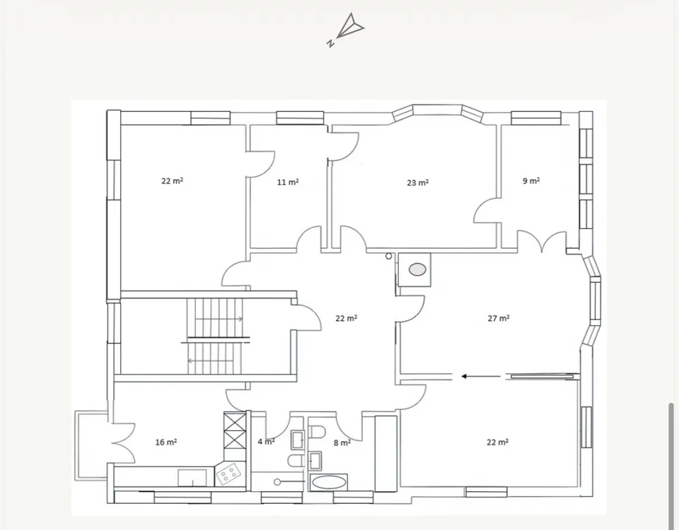 Helles Zimmer mit eigenem Büro in schöner Altbau-WG, Kreis 6, nähe ETH