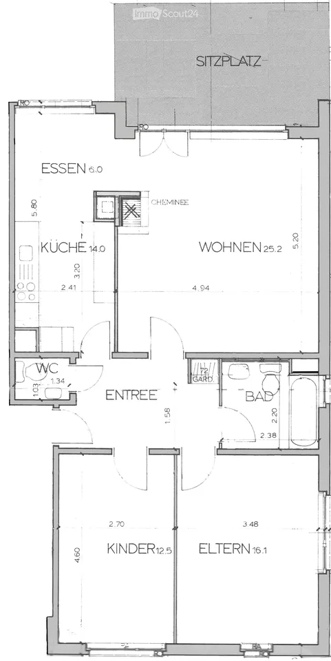 Grosszügige Wohnung mit Wintergarten, Cheminee und traumhafter Aussicht