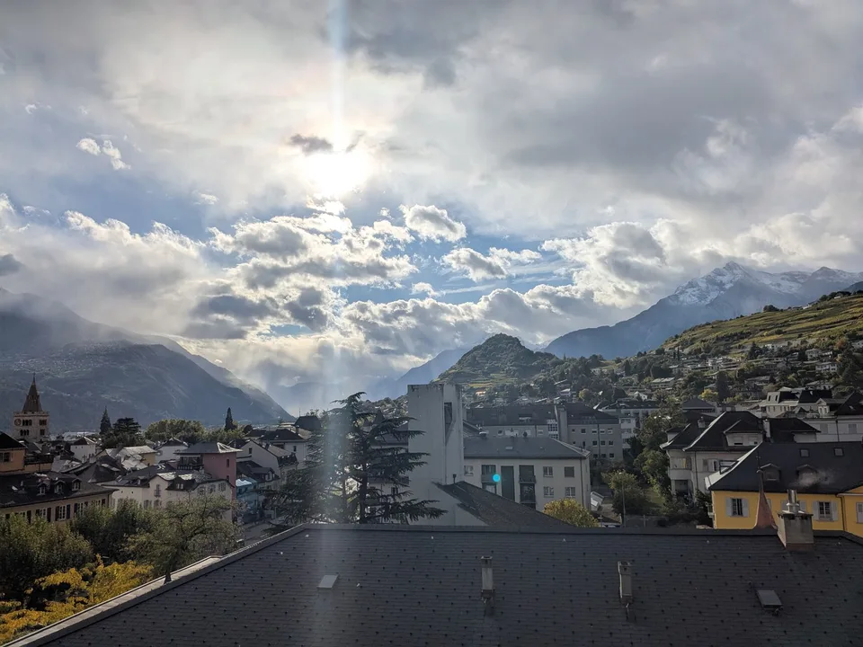 2,5 Zimmer mit Terrasse im Zentrum von Sion