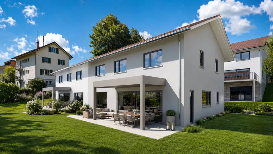 Bellissima villa nuova di 6.5 locali con giardino e terrazza – foto 2 di 14