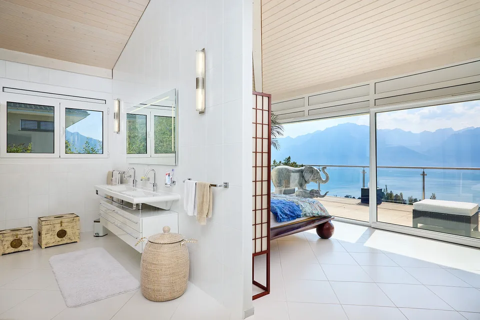 Très bel appartement avec vue exceptionnelle sur le Lac et les Alpes