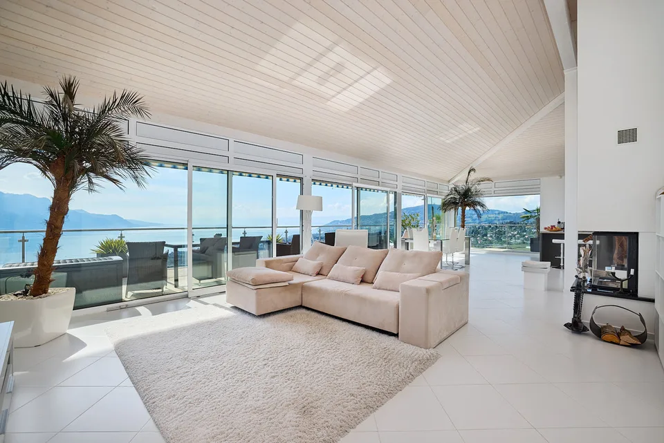 Très bel appartement avec vue exceptionnelle sur le Lac et les Alpes