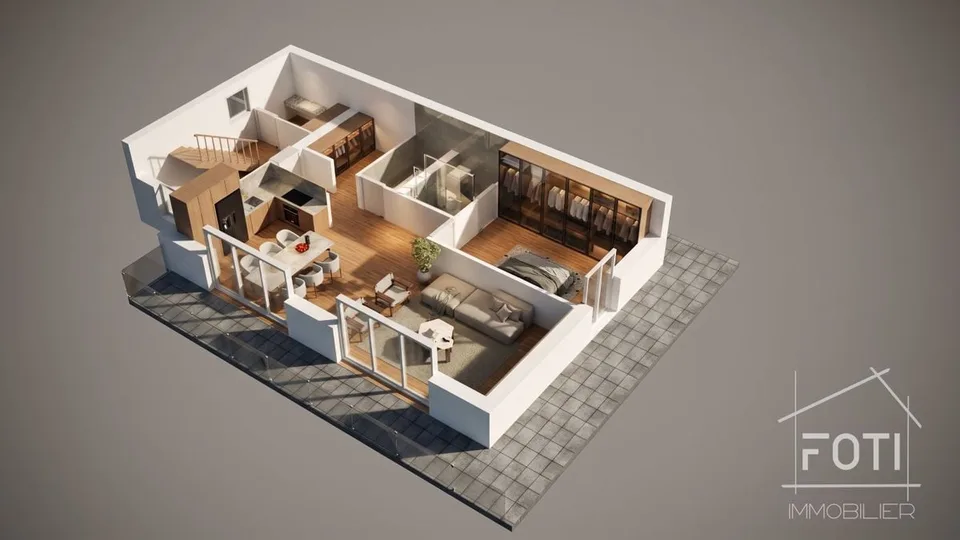 Grand chalet de 5,5 pièces avec sous-sol et garage double, sur plan avec toutes les finitions au gré du preneur. – foto 18 di 23