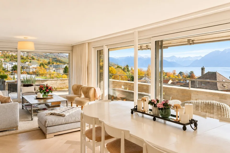 Duplex d'exception avec jardin privatif et vue lac