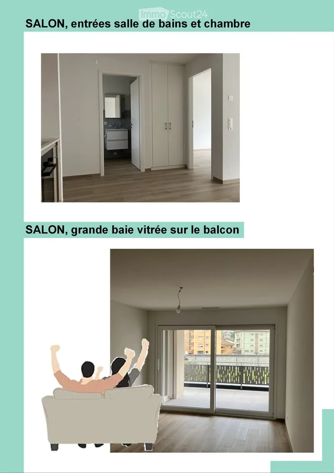 2.5 rooms, New building, High standard, Minergie, Day lounge
