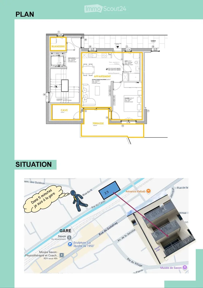 2.5 rooms, New building, High standard, Minergie, Day lounge
