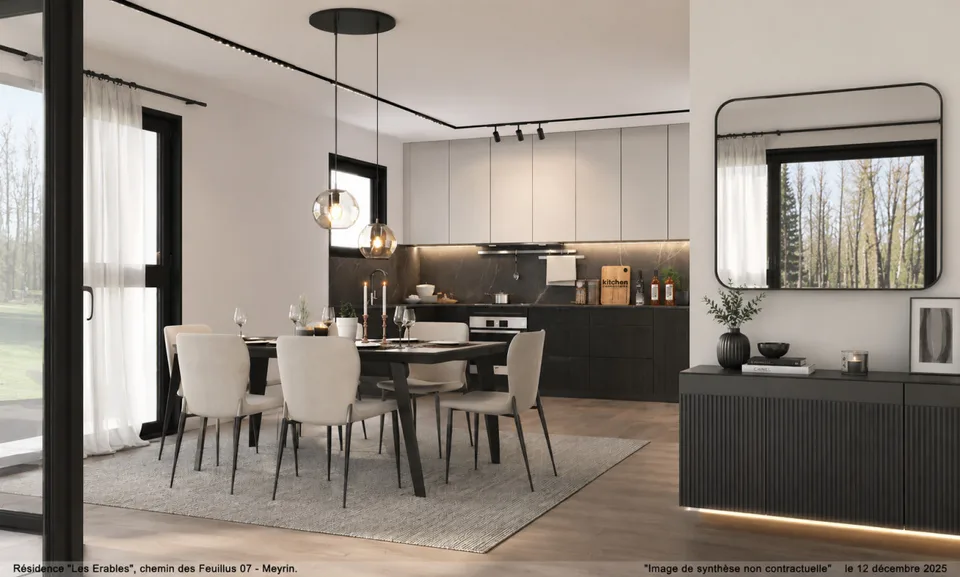 5 rooms on the 1st floor in Meyrin village - lot 3.01