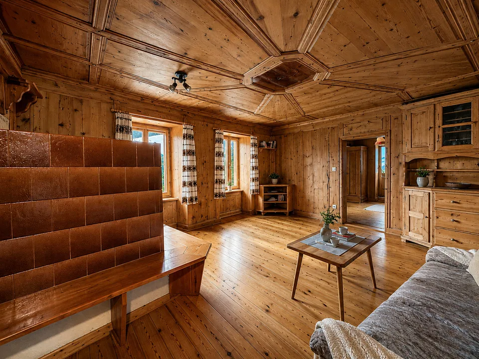 Alpine Idyll in Tschlin: Spacious Engadine House with Stable