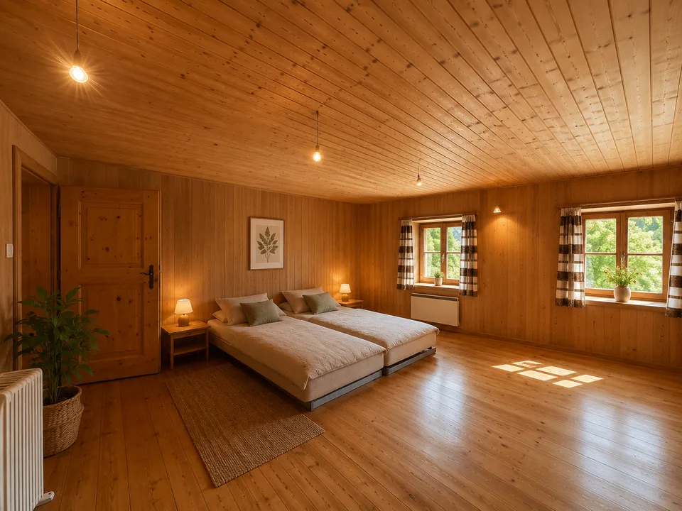 Alpine Idyll in Tschlin: Spacious Engadine House with Stable